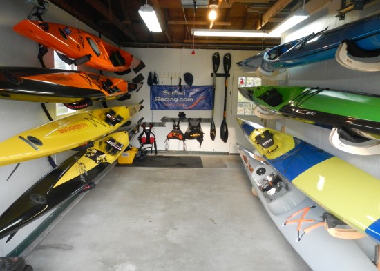 My Garage in April 2013. Bought and Sold many boats via SurfskiRacing.com Classiffieds.