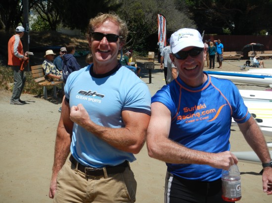 Mark Smith of Elite Ocean Sports and Wesley comparing the guns!!