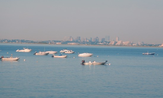 Nahant Bay facing Boston