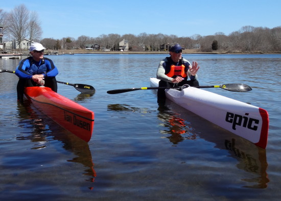 Chris Chappell and Chris Laughlin at Narrow River Race