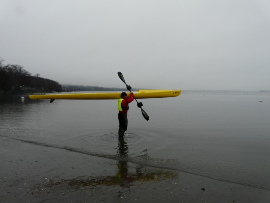 Launching from McCorrie Point for Time Trials