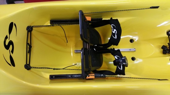 Lower volume footwell, narrower catch, cam locks, dual venturis, curved transition from deck to footwell for added strength