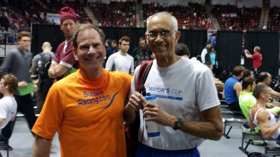 Roger Gocking, USA record holder and Wesley, 2015 World Indoor Rowing Championships.