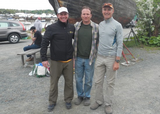 The Rhode Island Crew minus Bob today. Tim H is wins the middle position since he whupped us today!