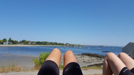 There was a pretty strong temptation to just skip the race, but since we already had our neoprene shorts on...